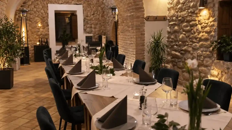 Sala interna del ristorante Ben Mè nel centro storico di Cariati