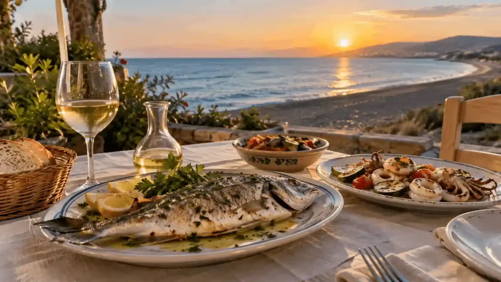 Cena di pesce con vista sul mare a Cariati Marina